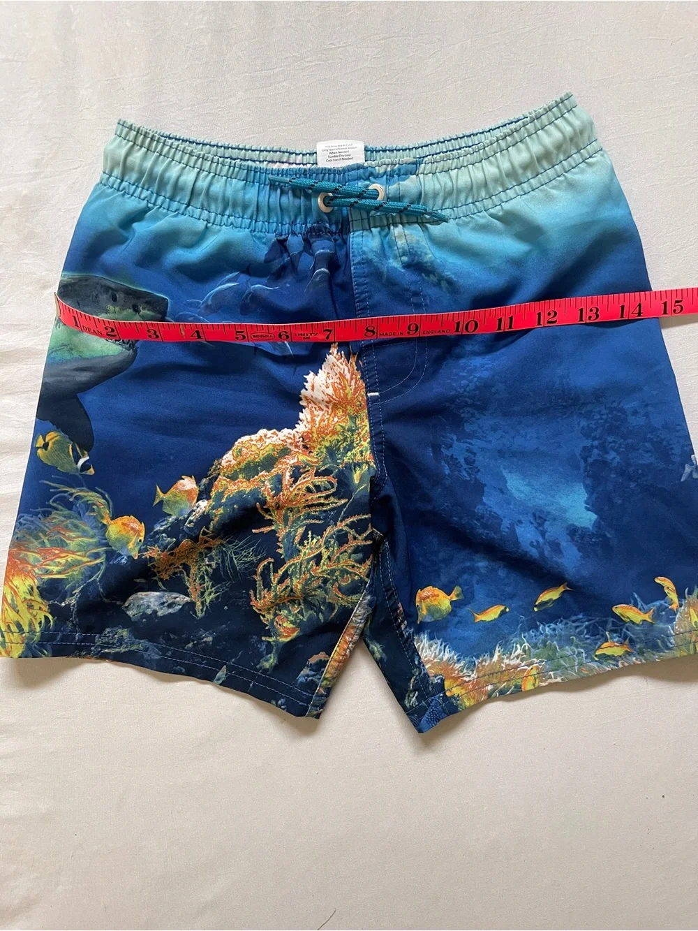 Kids Matching Set Ocean Themed Swimming Shirt & Shorts | Boys Small (6/7)